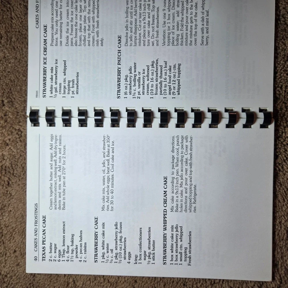 State Farm Our Favorite Desserts Cookbook 2009 Spiral Bound Recipes